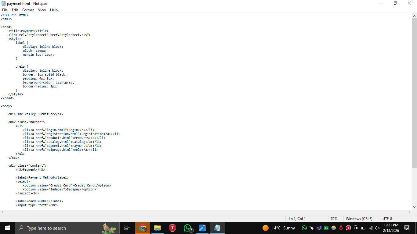 Payment Page